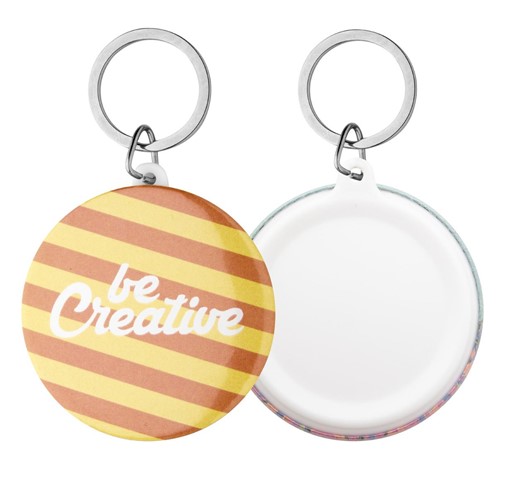PORTE-CLÉS KEYBADGE MAXI BOUTON ÉPINGLE