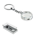 PORTE-CLÉS ROND EN VERRE AVEC RÉCOMPENSE ROUNDWARD