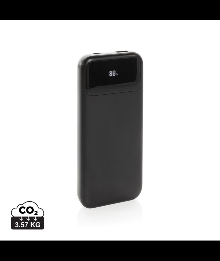 POWERBANK 10.000MAH EN PLASTIQUE RCS AVEC CÂBLES TURBOPACK