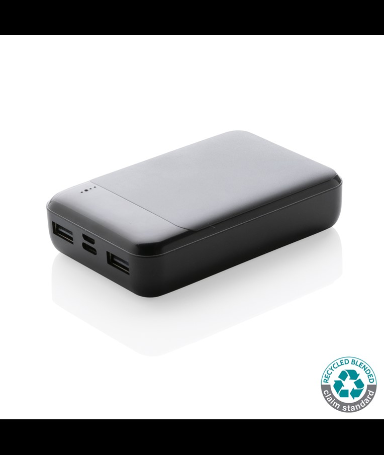 POWERBANK DE PLÁSTICO RECICLADO RCS DE 10.000 MAH