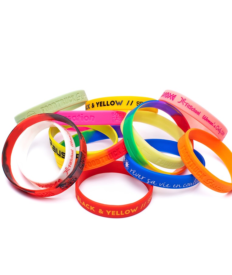 PULSERAS DE SILICONA PERSONALIZADAS