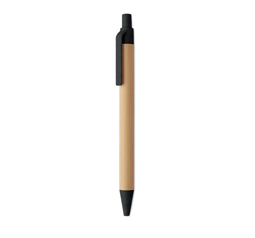 PUSH BUTTON BALL PEN ITEA COLOUR IN BAMBOO