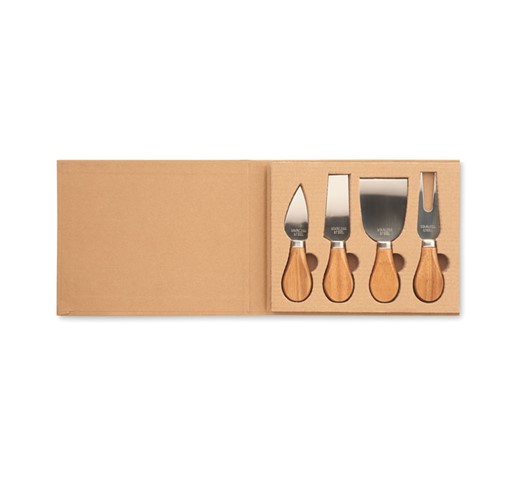 QUATTRO-SET DE 4 COUTEAUX À FROMAGE