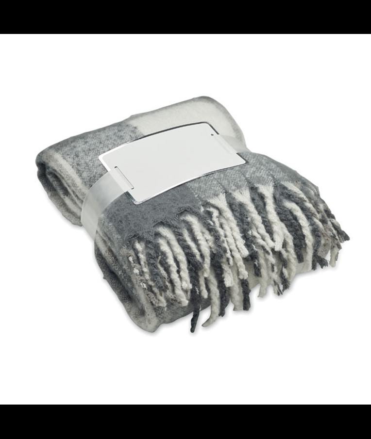 QUET - MANTA DE MOHAIR A CUADROS