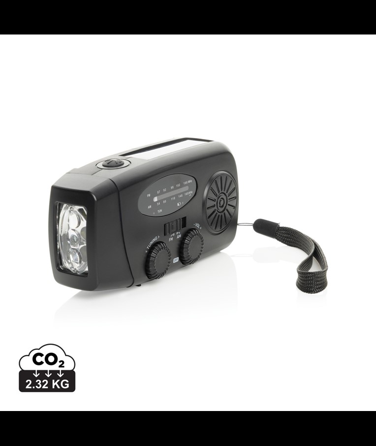 RADIO DE EMERGENCIA PLÁSTICO RECICLADO RESCUEWAVE RCS