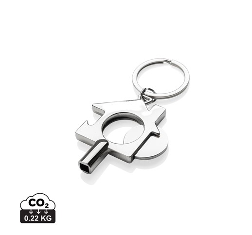 RCS RECYCLED ZINC ALLOY 3 IN 1 KEYCHAIN