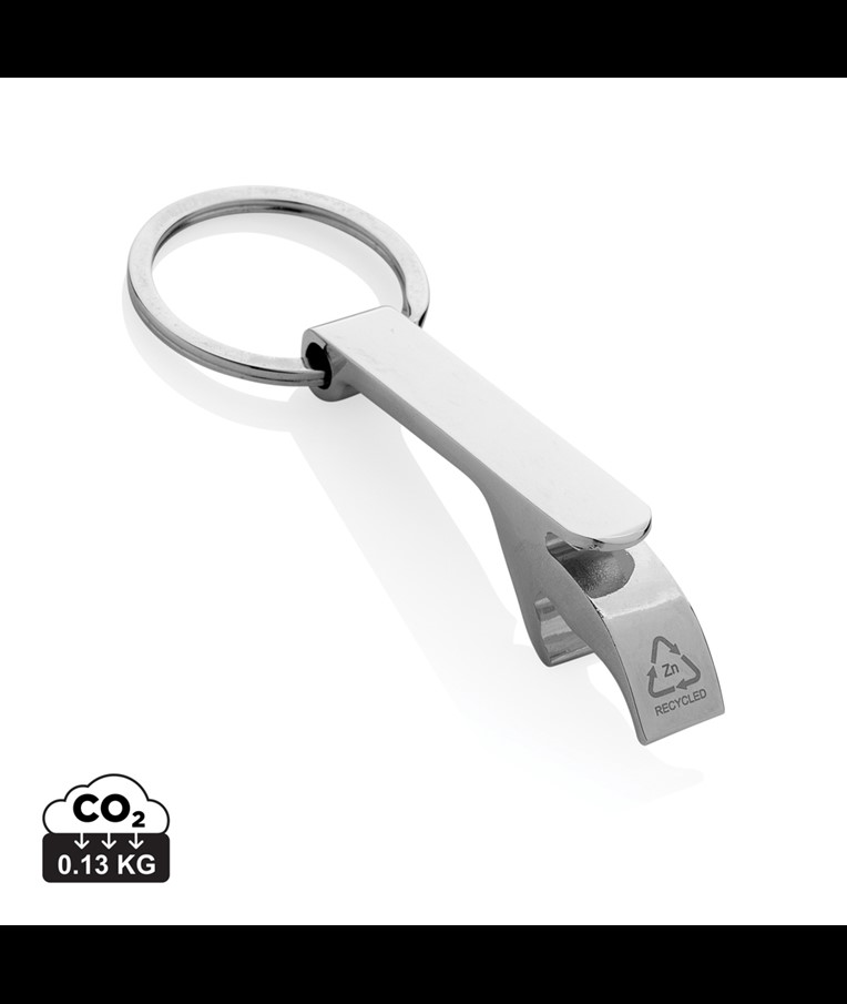 RCS RECYCLED ZINC ALLOY BOTTLE OPENER KEYCHAIN