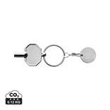 RCS RECYCLED ZINC ALLOY RADIATOR KEY KEYCHAIN WITH COIN