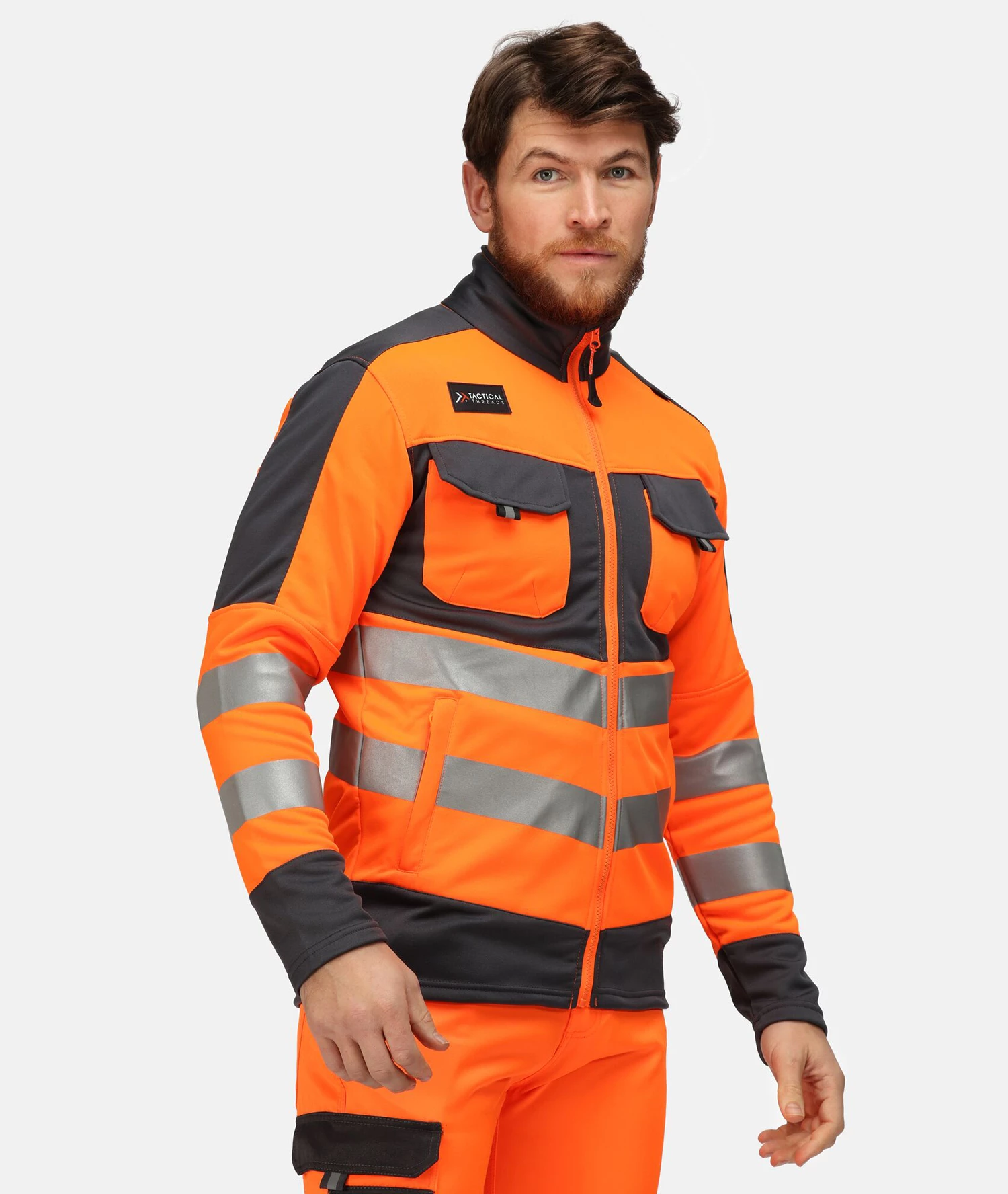 REGATTA TACTICAL HI-VIS POWER STRETCH FLEECE JACKET