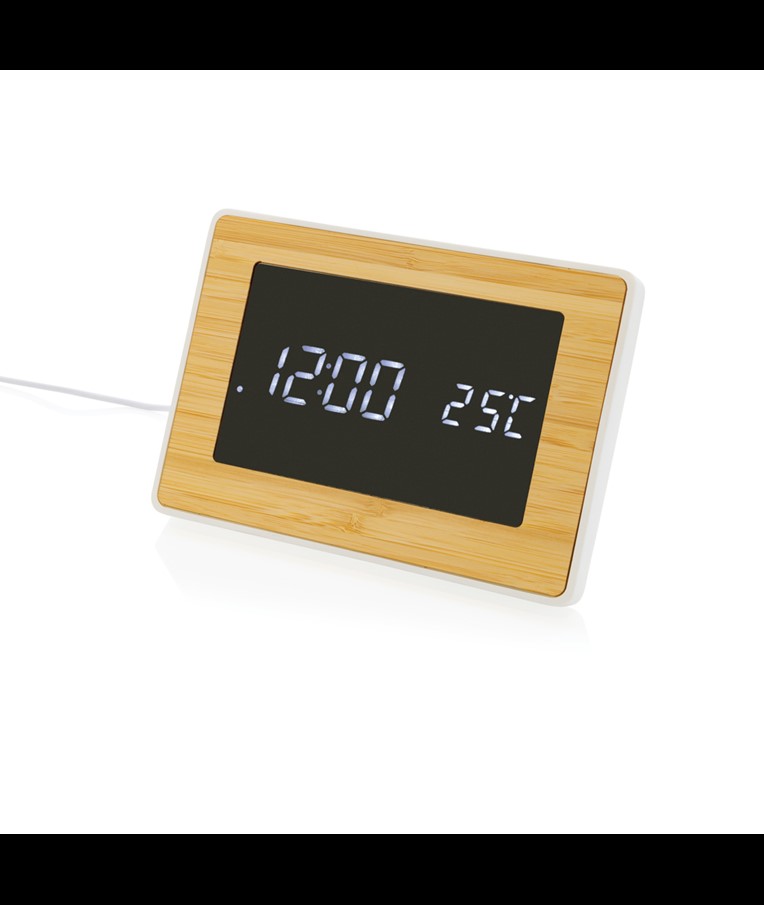 RELOJ UTAH RCS RPLASTIC BAMBÚ LED