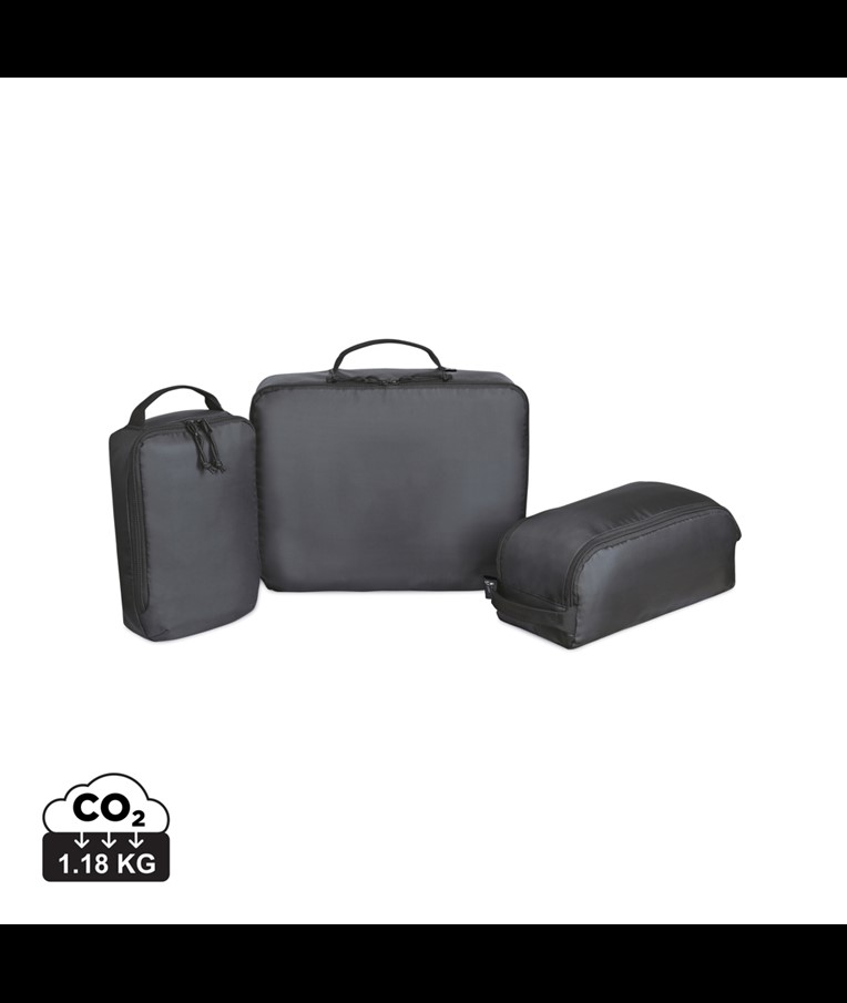 RENEW AWARE™ RPET 3 PIECE PACKING CUBE SET