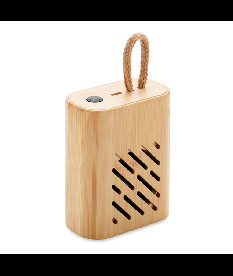REY - ALTAVOZ INALÁMBRICO BAMBÚ 3W