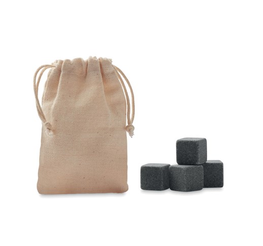 ROCKS - 4 STONE ICE CUBES IN POUCH