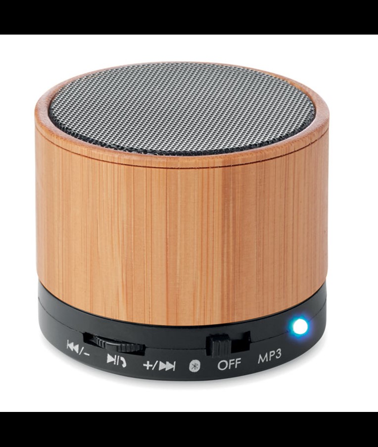 ROUND BAMBOO - ALTAVOZ BAMBÚ INALÁMBRICO