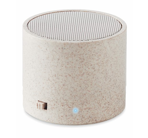 ROUND BASS+ - 3W SPEAKER IN WHEAT STRAW/ABS