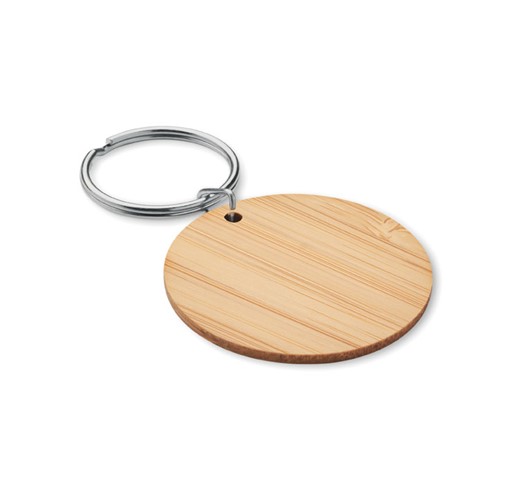 ROUNDBOO-BAMBOO KEY RING