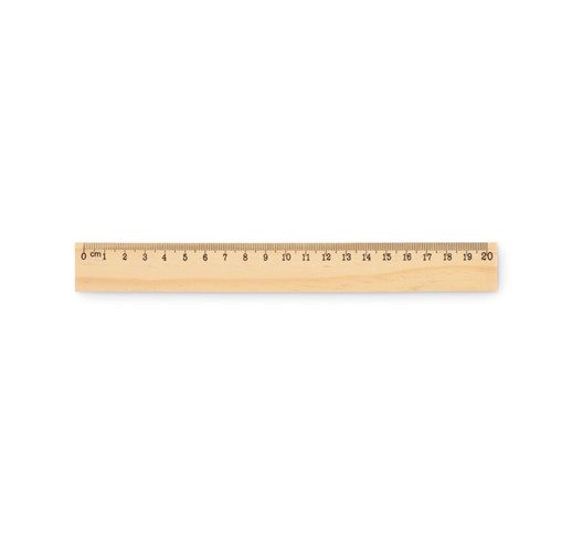 RULER20 - WOODEN RULER 20CM
