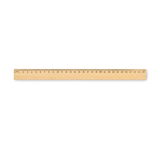 RULER30 - WOODEN RULER 30CM