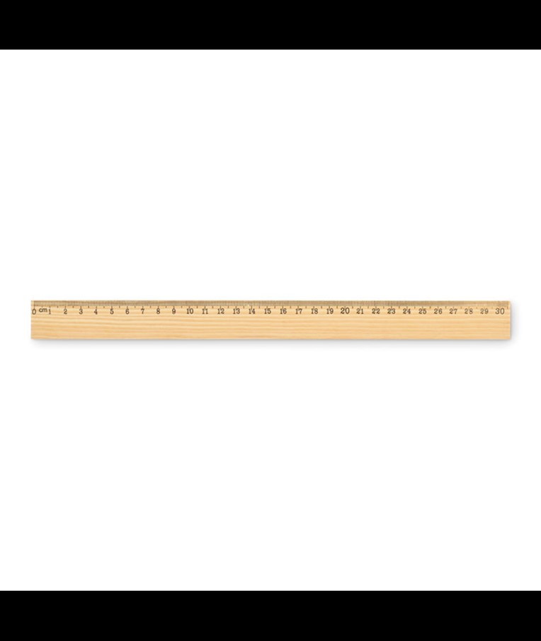 RULER30 - WOODEN RULER 30CM