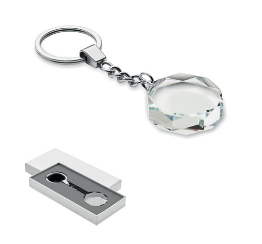 RUNDER AWARD-SCHLÜSSELANHÄNGER AUS GLAS ROUNDWARD