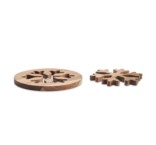 SCAGLIA - ACACIA WOODEN POT HOLDERS SET