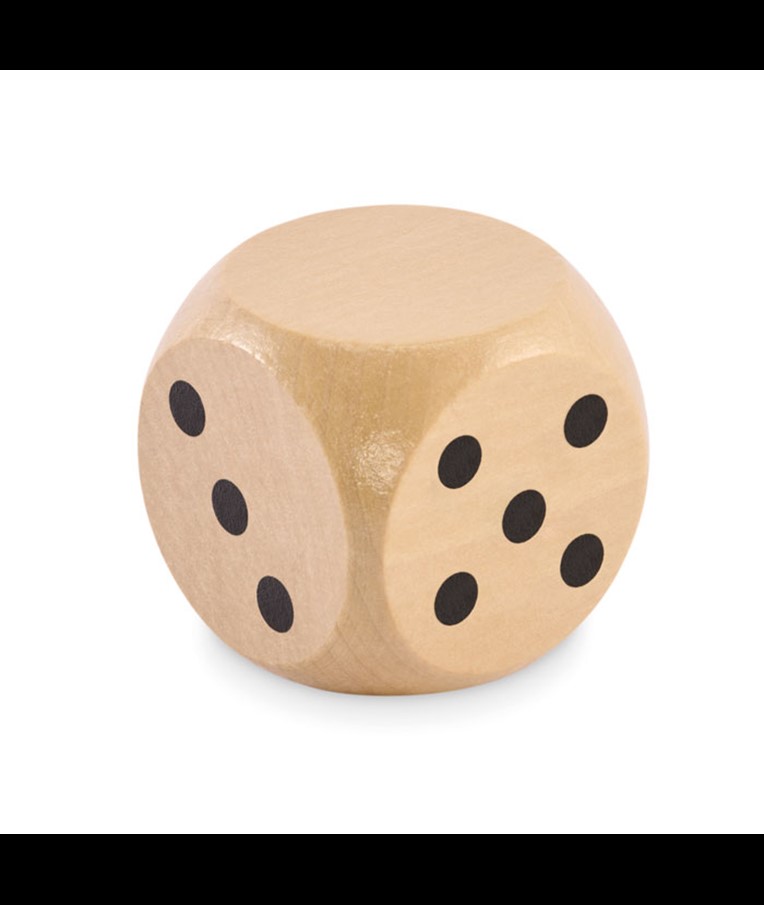 SCHIMA WOODEN DICE DADO 5CM DIA