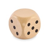 SCHIMA WOODEN DICE DADO 5CM DIA
