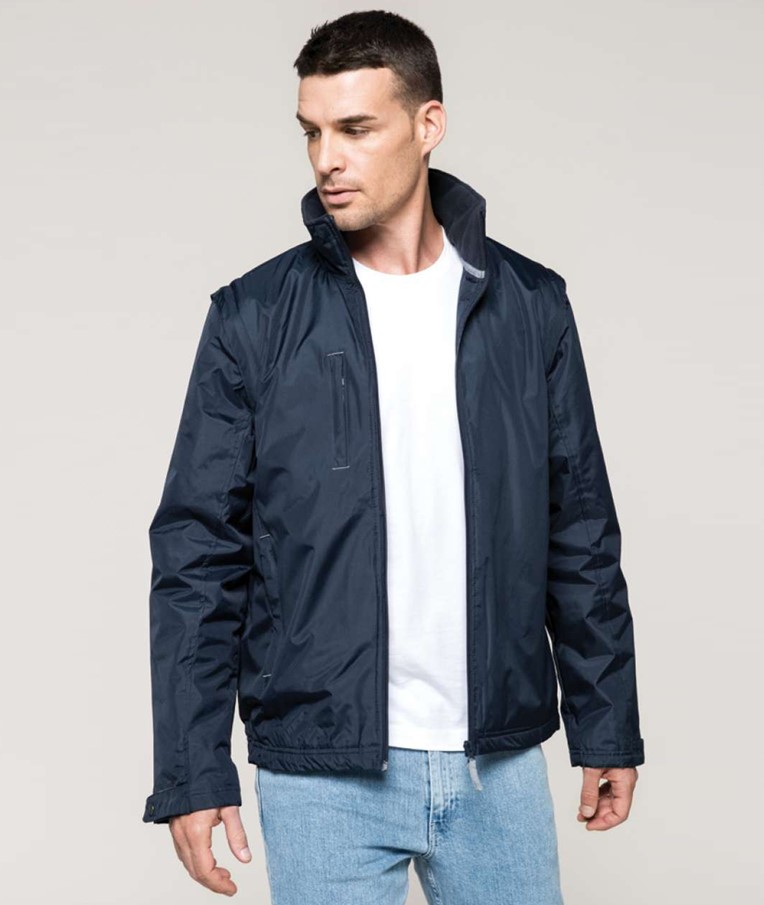 SCORE - DETACHABLE-SLEEVED BLOUSON JACKET