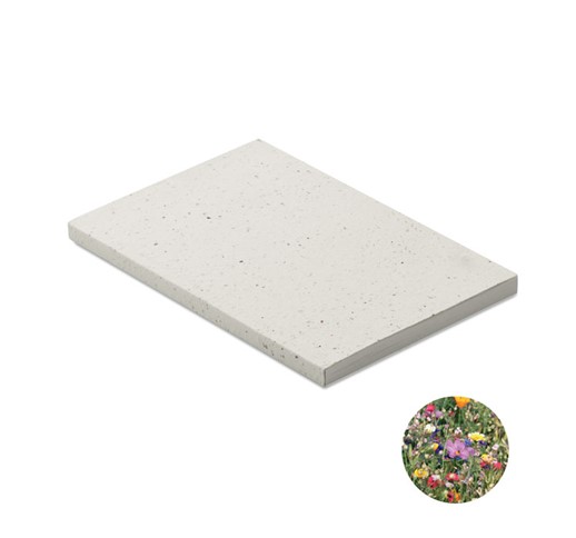 SEED BOOK CUADERNO A5 CON TAPA DE PAPEL DE SEMILLAS