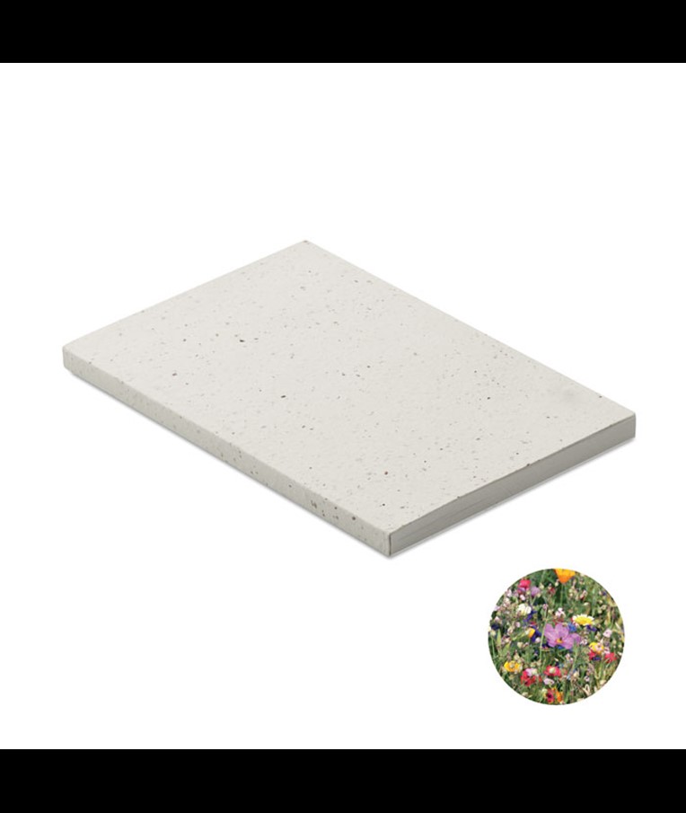 SEED BOOK CUADERNO A5 CON TAPA DE PAPEL DE SEMILLAS