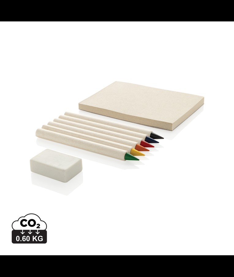 SET 6 LÁPICES DE COLORES MICKI GRS INFINITY CON BLOC DE NOTA