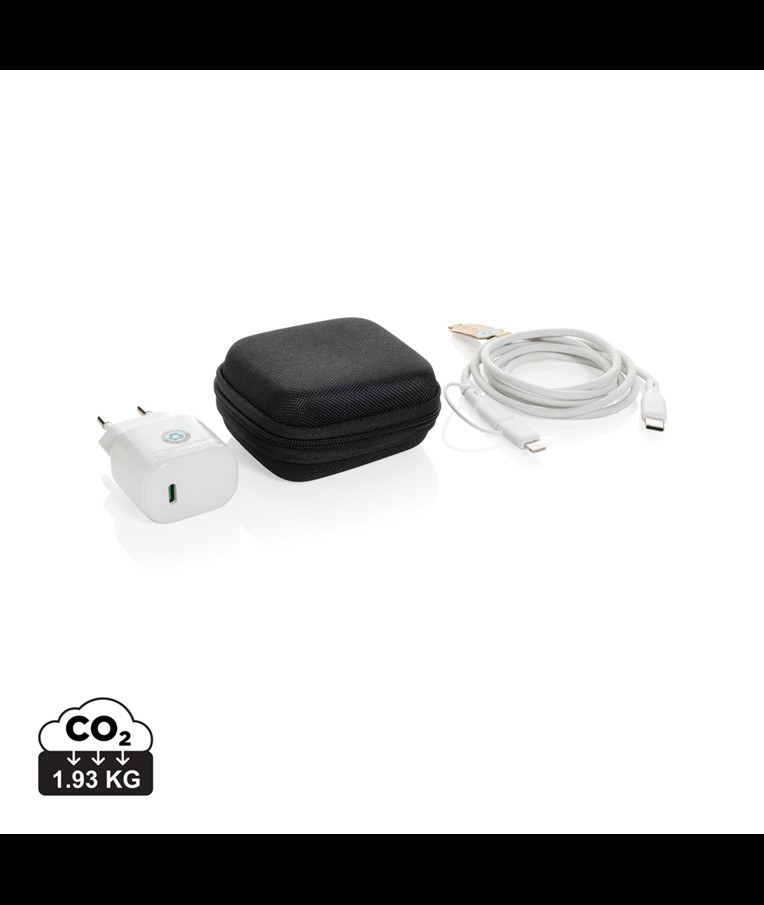 SET DE 2 CHARGEURS 20W EN PET RECYCLÉ RCS BOOST