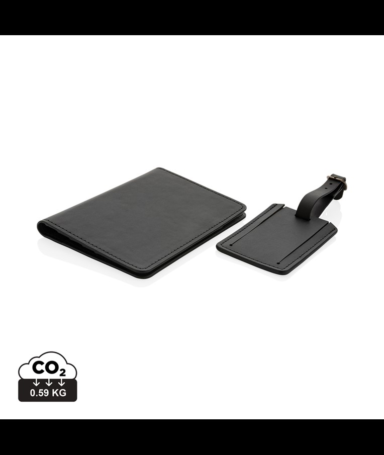 SET DE REGALO DE VIAJE DE PU RECICLADO SWISS PEAK GRS