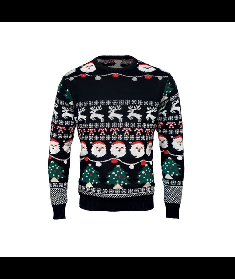 SHAMIS - WEIHNACHTS-LED-PULLOVER S/M