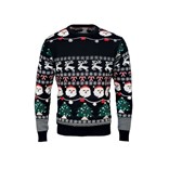 SHAMIS - WEIHNACHTS-LED-PULLOVER S/M