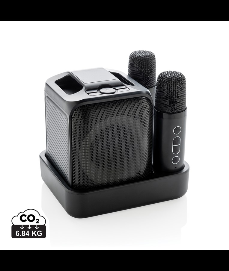 SINGVIBE RCS KARAOKE SET OD RECIKLIRANE PLASTIKE S DVOSTRUKIM MIKROFONOM