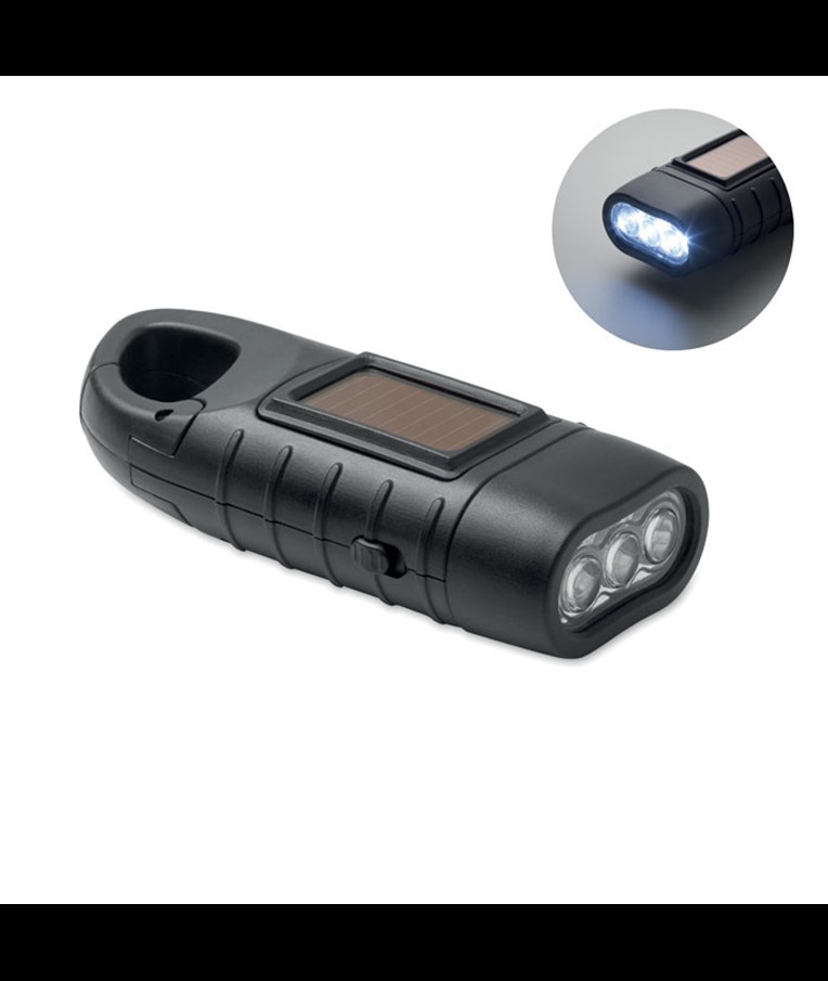 SLUZ - LINTERNA SOLAR CON MANIVELA DINAMO