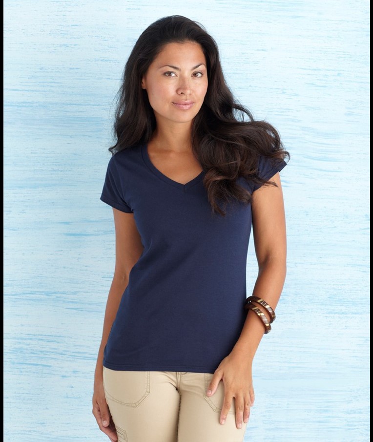 SOFTSTYLE® LADIES' V-NECK T-SHIRT