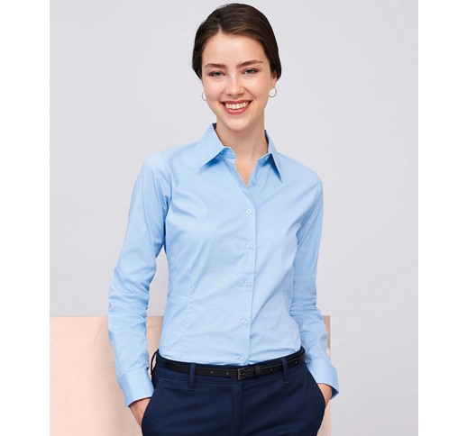 SOL'S EDEN - LONG SLEEVE STRETCH WOMEN'S SHIRT