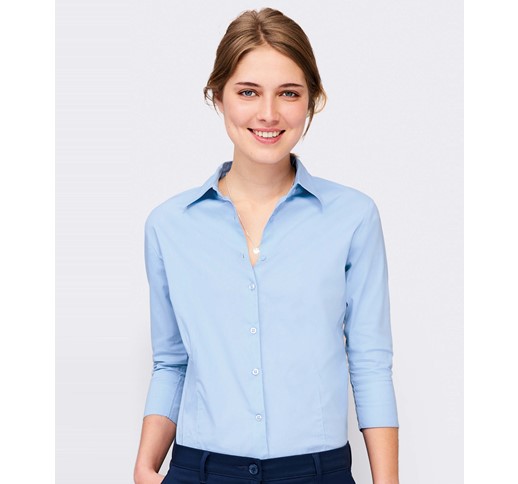 SOLS EFFECT 3/4 SLEEVES STRETCH WOMEN SHIRT