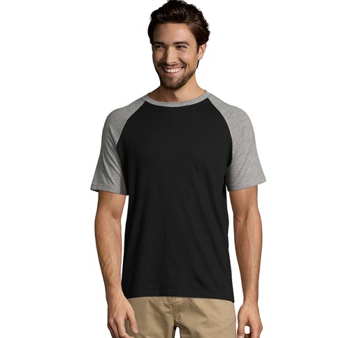 SOLS FUNKY HERREN 2-FARBIGES T-SHIRT MIT RAGLANÄRMELN