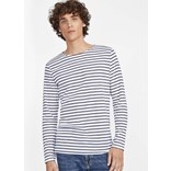 SOL'S MARINE MEN - LONG SLEEVE STRIPED T-SHIRT