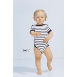 SOL'S MILES BABY - STRIPED BODYSUIT