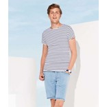 SOL'S MILES MEN - ROUND NECK STRIPED T-SHIRT