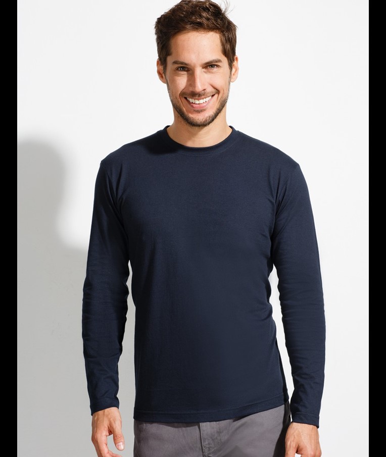 SOL'S MONARCH - MEN'S ROUND COLLAR LONG SLEEVE T-SHIRT