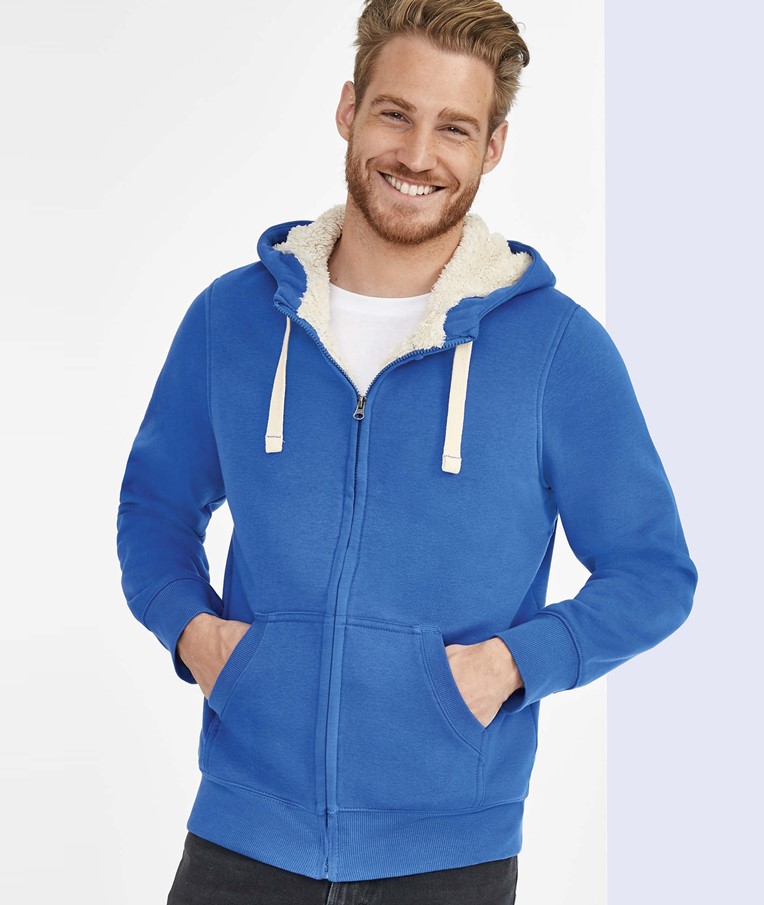 SOL'S SHERPA - UNISEX ZIPPED JACKET WITH "SHERPA" LINING