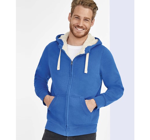 SOLS SHERPA VESTE ZIPPÉE UNISEXE AVEC DOUBLURE SHERPA