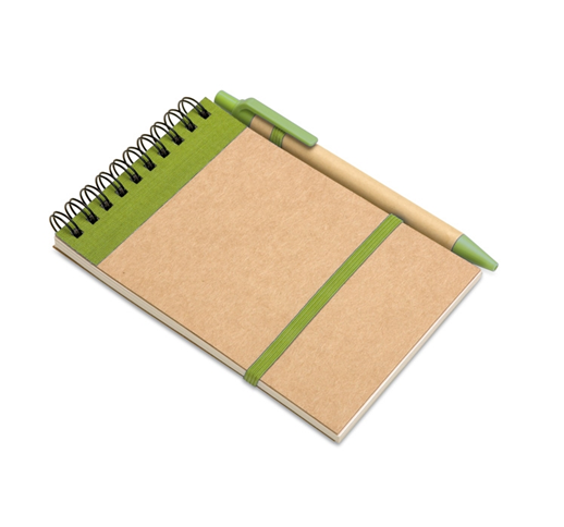 SONORA - BLOC-NOTES RECYCLÉ ET STYLO 