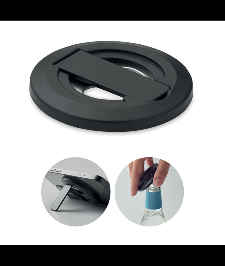 SOPORTE PARA TELÉFONO Y ABRIDOR DE BOTELLAS DOSENUNO