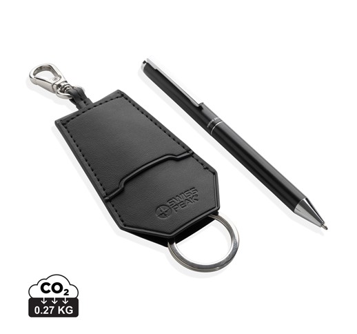 SP TULA RCS CERTIFIED RECYCLED PU KEY HOLDER AND PEN SET